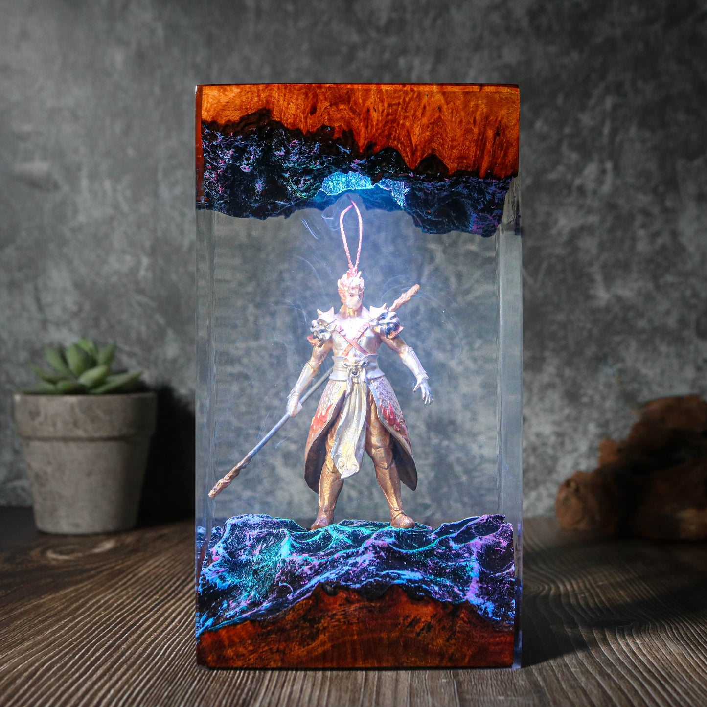 A Black Myth Wukong epoxy lamp