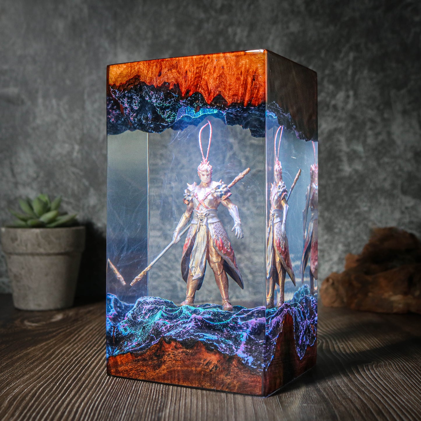 A Black Myth Wukong epoxy lamp