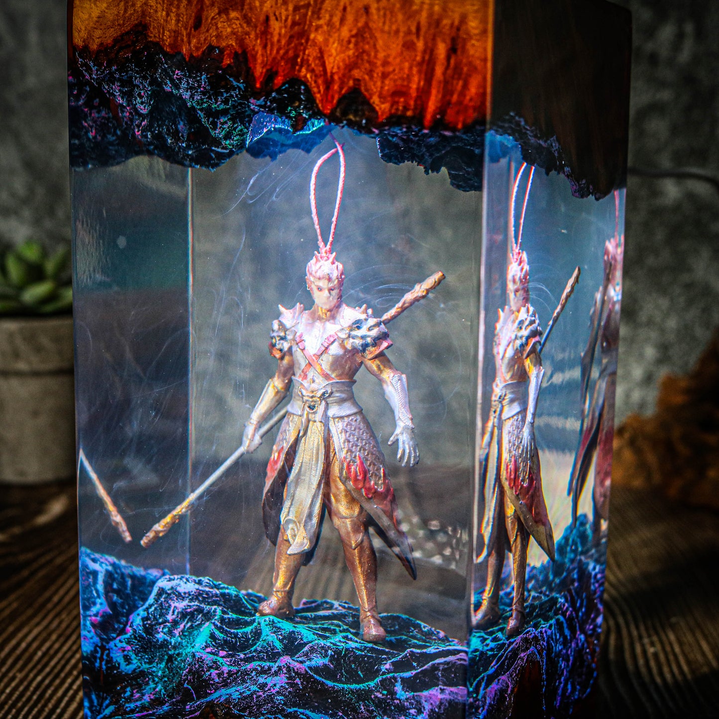 A Black Myth Wukong epoxy lamp