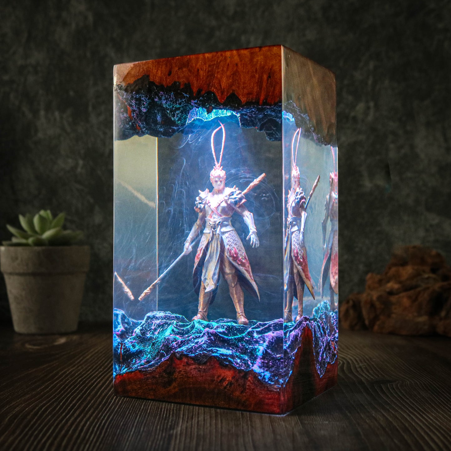 A Black Myth Wukong epoxy lamp