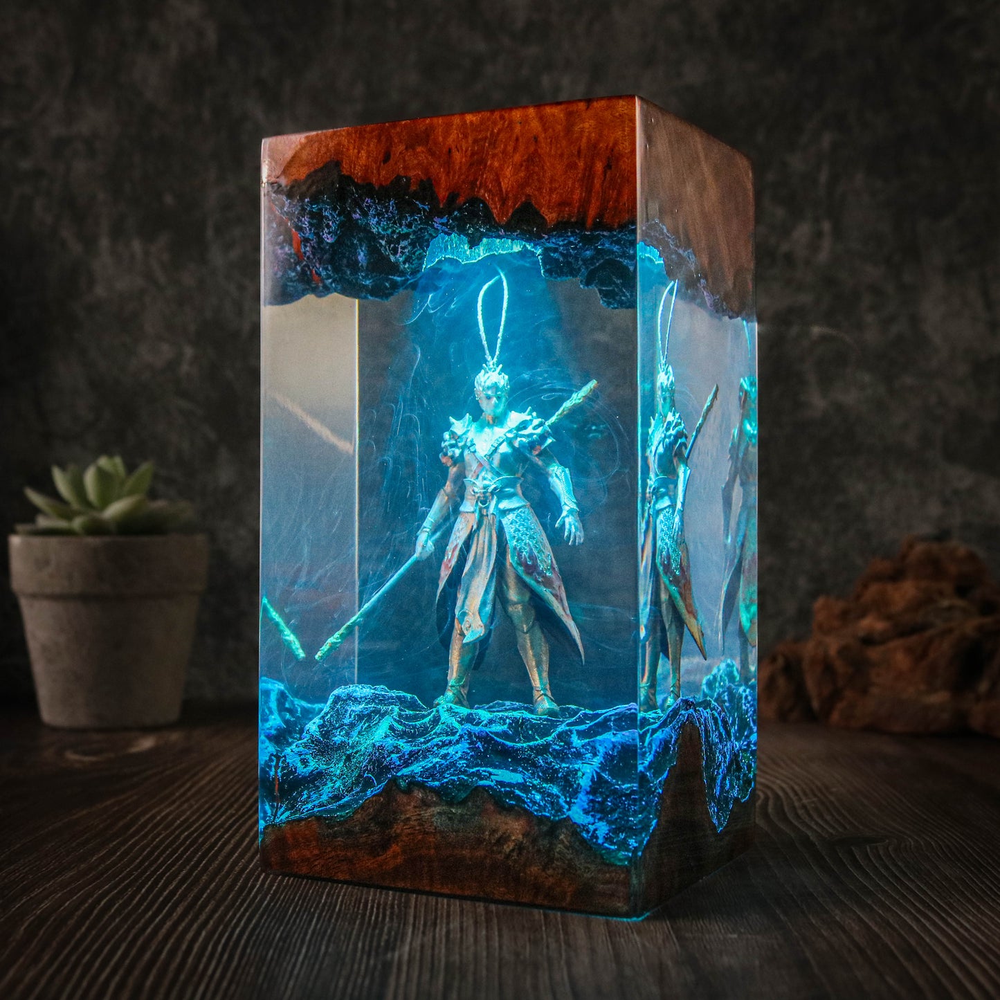 A Black Myth Wukong epoxy lamp