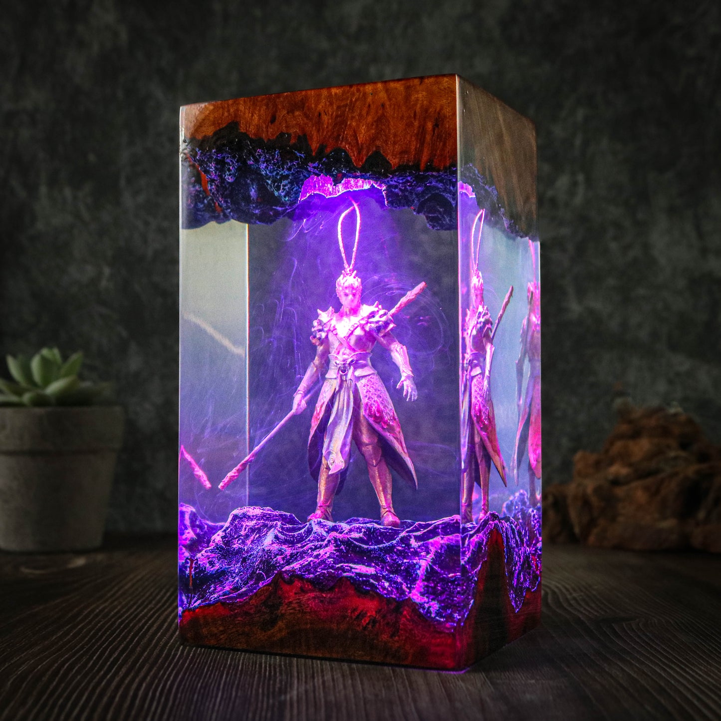 A Black Myth Wukong epoxy lamp