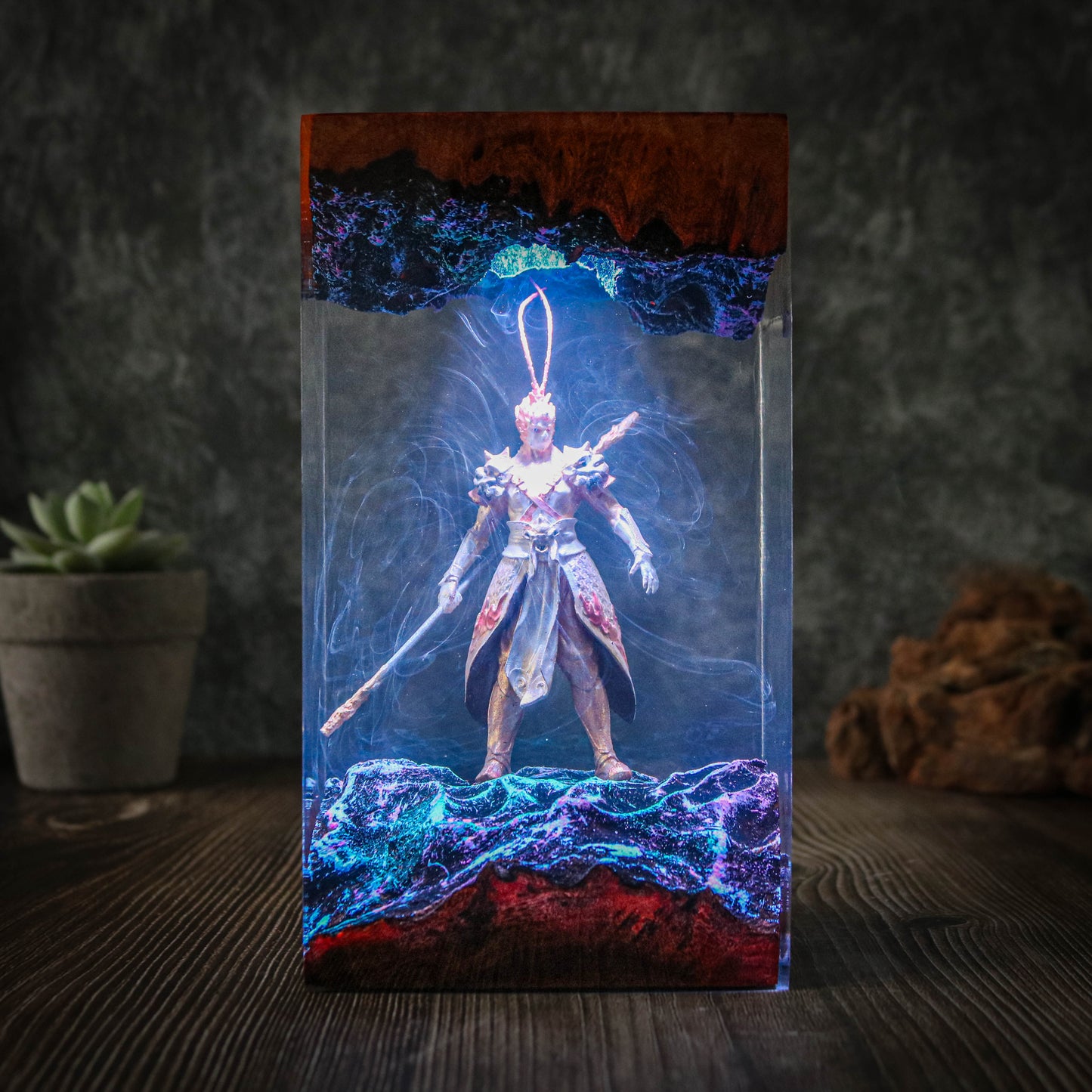 A Black Myth Wukong epoxy lamp