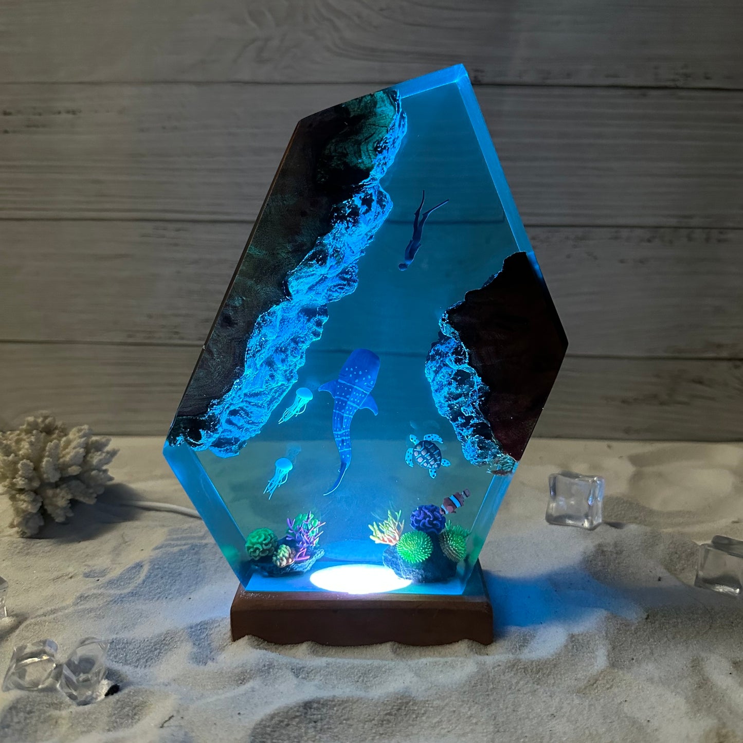 Whale Shark and Turtle resin epoxy