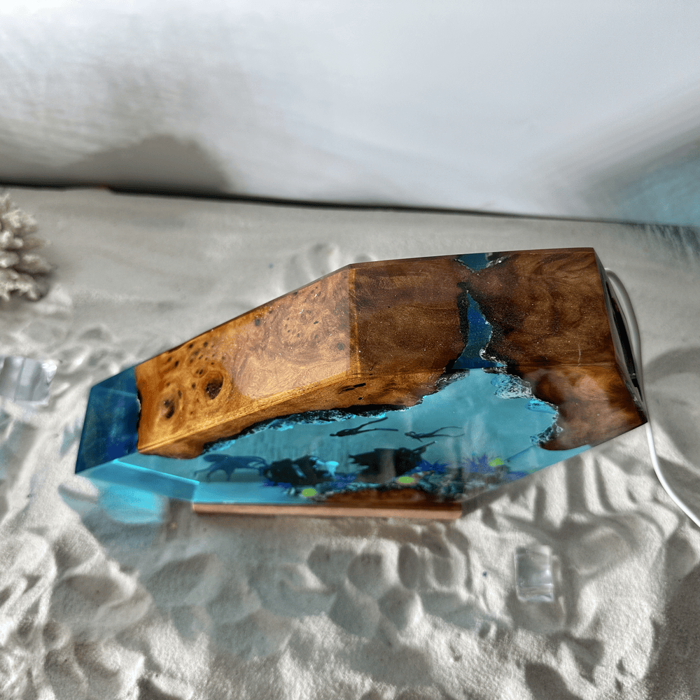 Octopus and shipwreck night light